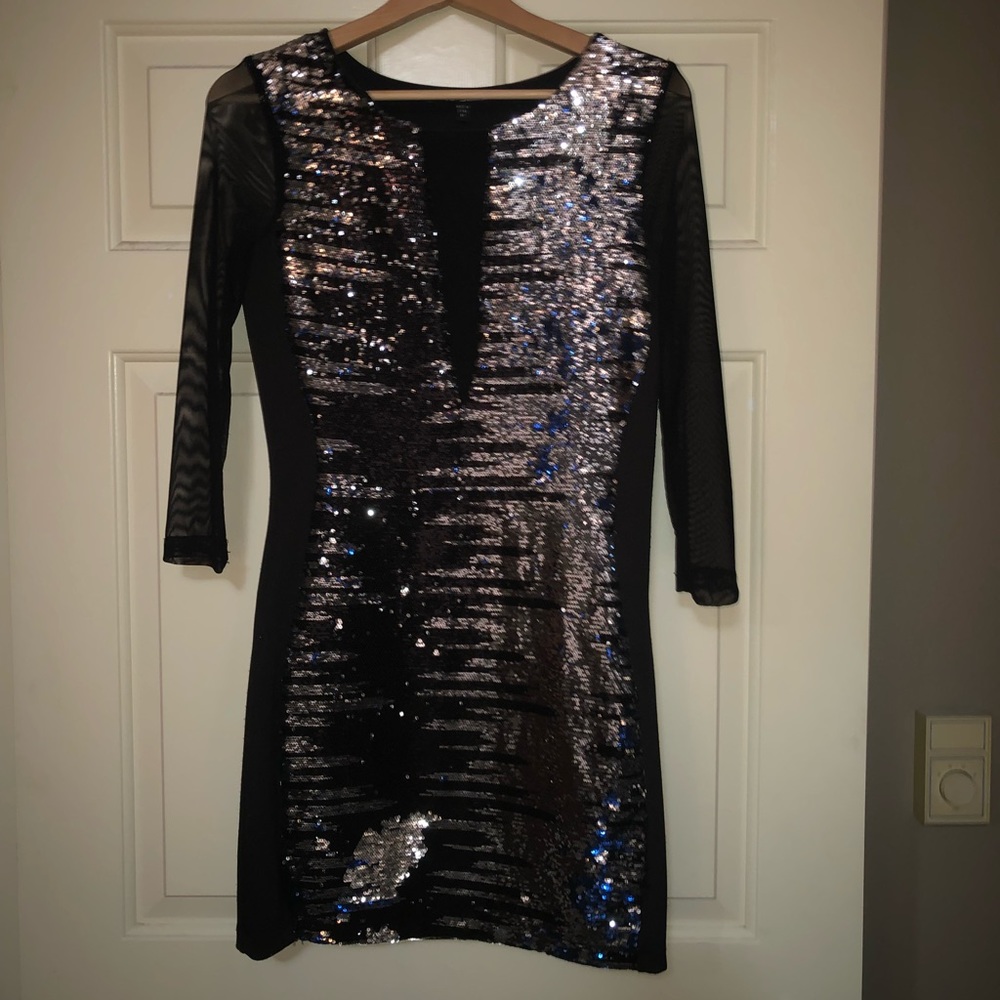 Bebe Sequin Party Dress